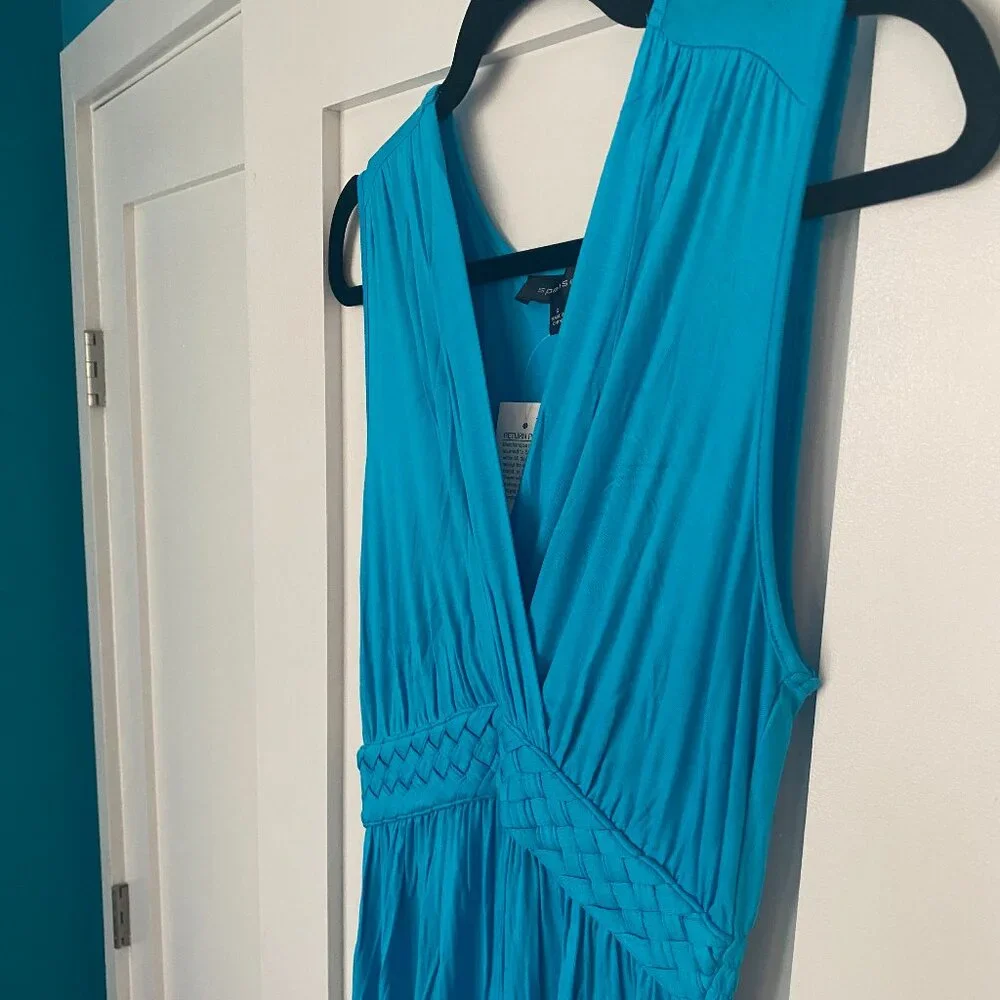 NWT Spense turquoise maxi dress size S - Picture 3 of 8
